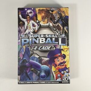 Superskill pinball 4-cade  1-4 player board game‎ roll and write 2020 Wizkids